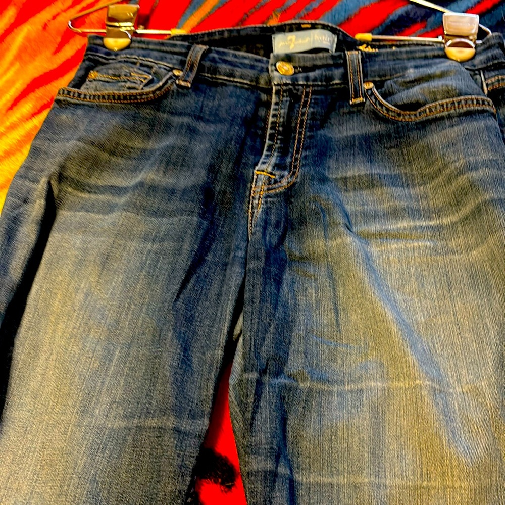 7 for all mankind jeans, small tear shown in photo